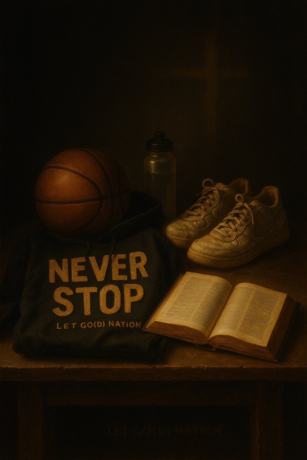 Let Go(d) - Never Stop Hoodie painting